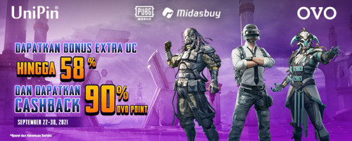 Top up Unknown Cash di UniPin dan dapatkan cashback 90% OVO Points!